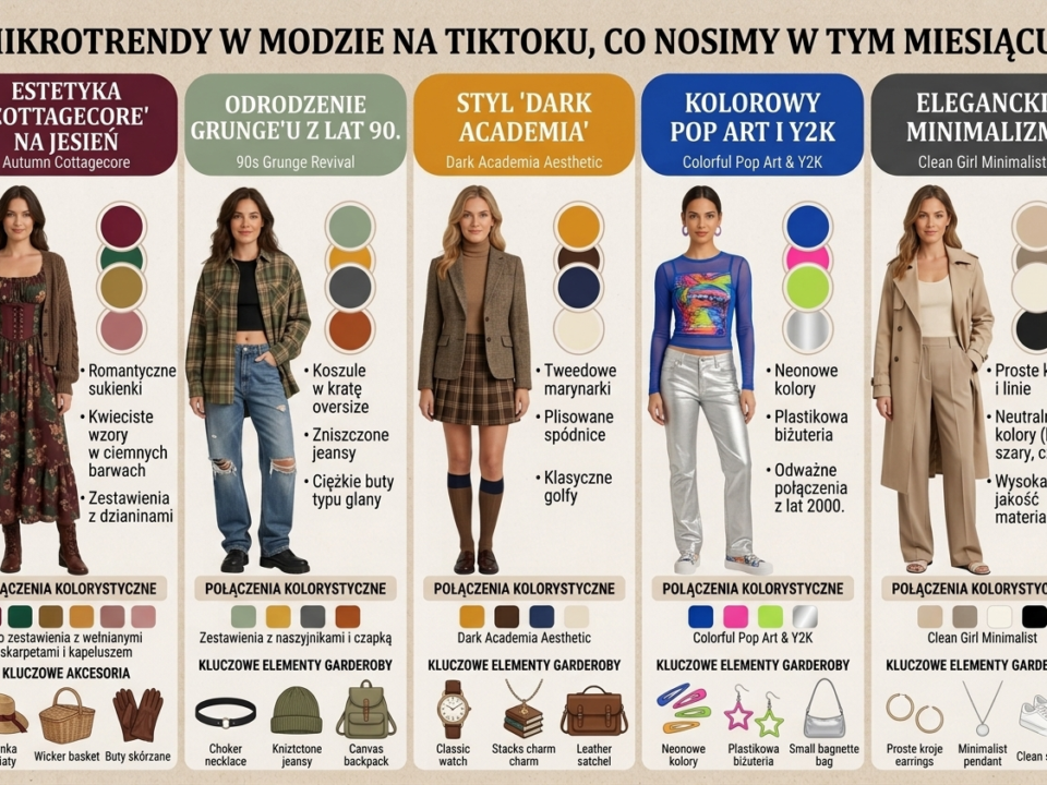 Mikrotrendy w modzie na TikToku, co nosimy w tym miesiącu